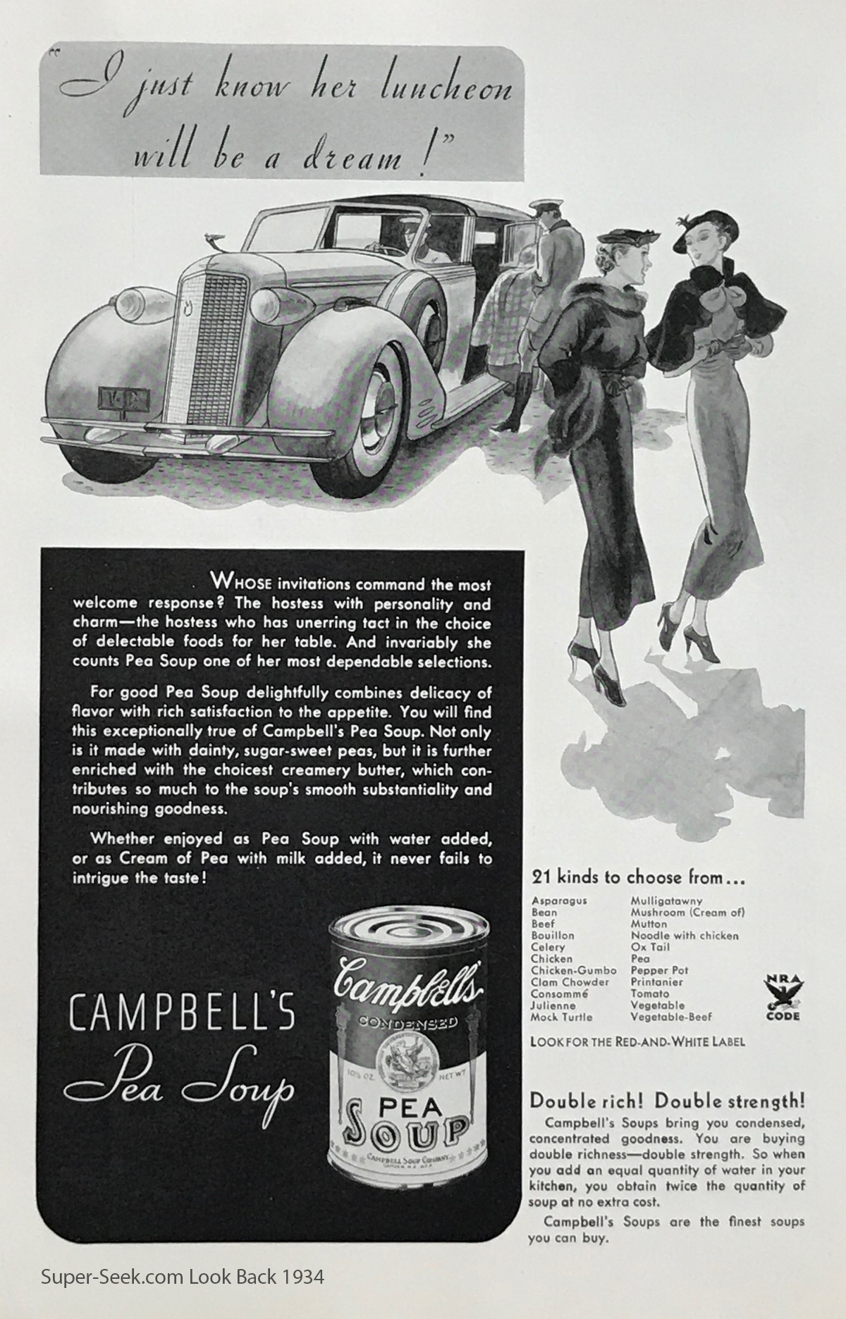 Campbells Soup Print Ad 1934