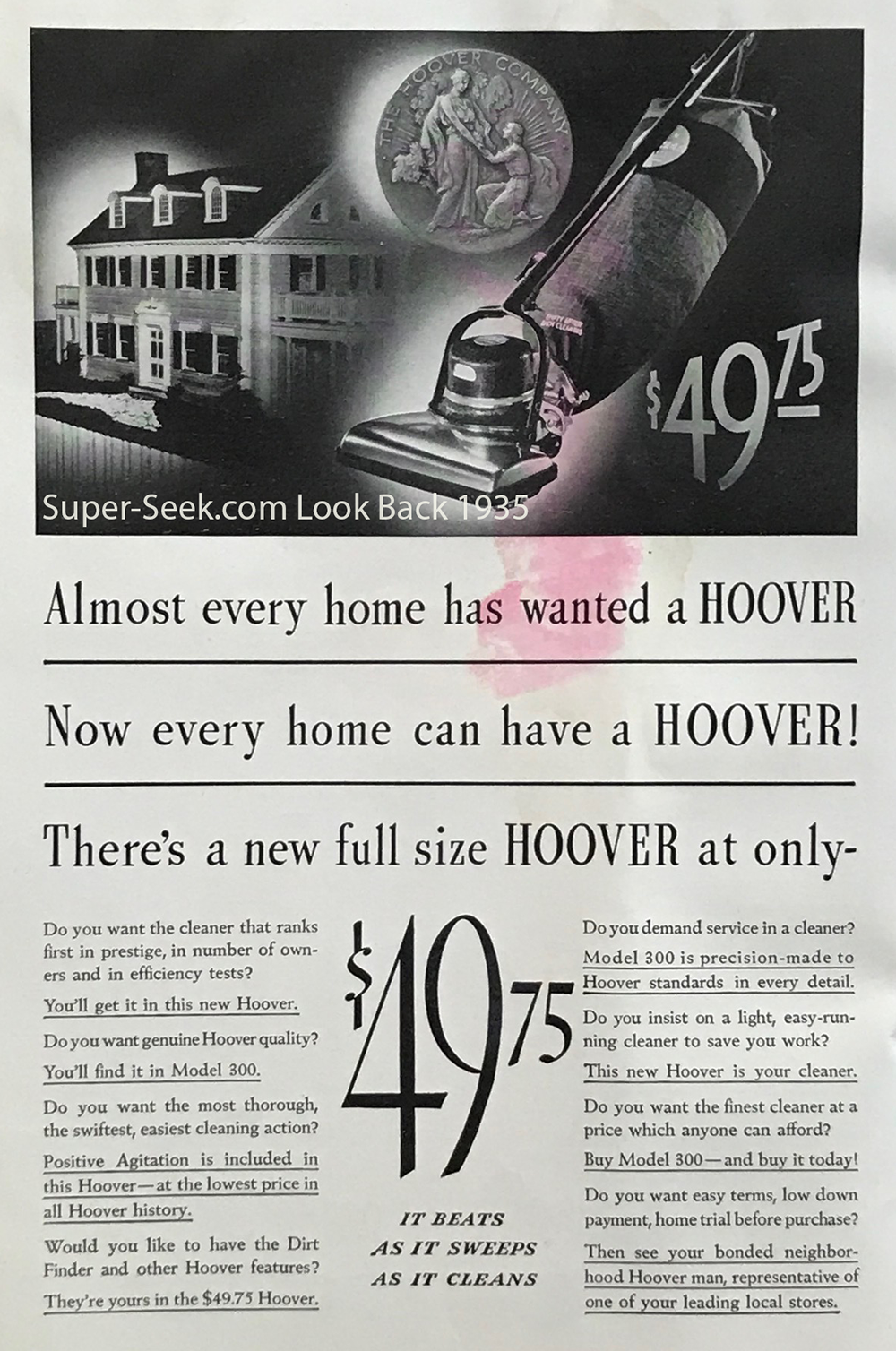 Hoover Vacuum 1935