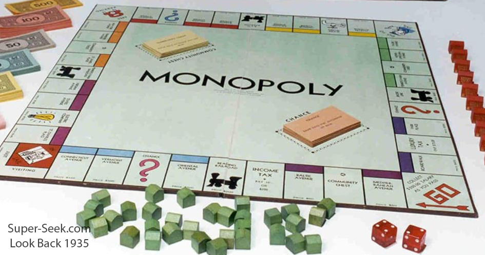Monopoly Board Game Parker Brothers 1935