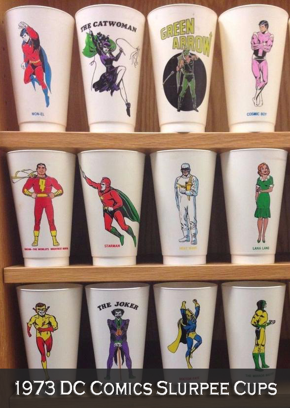 Cups 1973 Slurpee Cups DC Comics 60 Cups