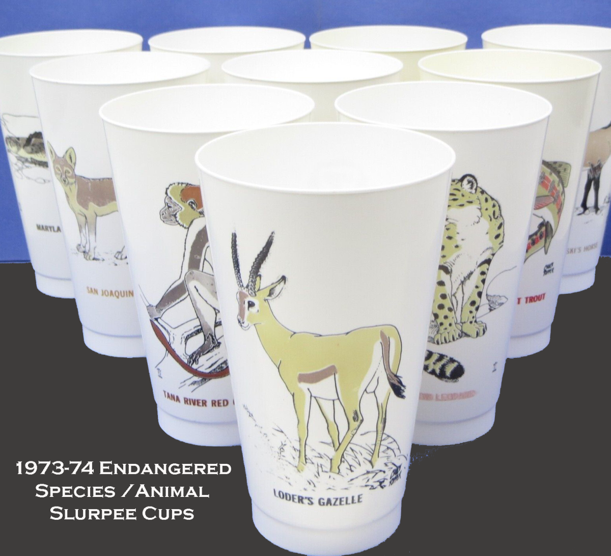 Endangered Species Animal Slurpee Cups